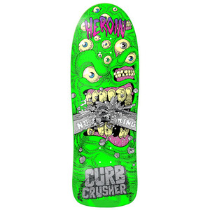 Heroin Team Curb Crusher Chomp Shaped Deck 10.25 - Skateboard Deck