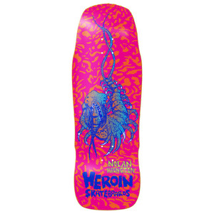 Heroin Nolan Houghton Knock Off Shaped Deck 10.25 - Skateboard Deck