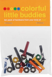 Enjoi Colorful Little Buddies Phillips Hardware 7/8" (10 Bolts & 10 Nuts) - Skateboard Hardware