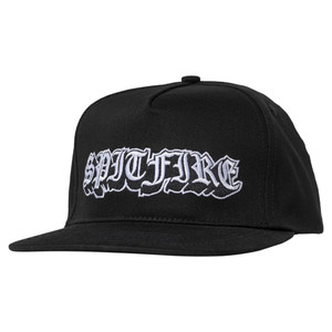 Spitfire Old E Drop Snapbback Hat Black - Skateboard Hats