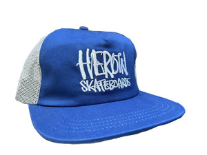 Heroin Marker Trucker Hat Royal Blue - Skateboard Hats