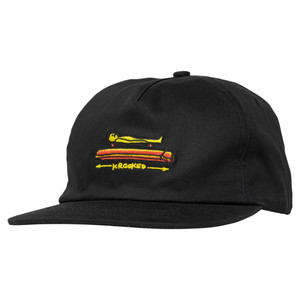 Krooked Koffin Snapback Hat Black - Skateboard Hats