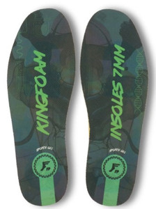 Footprint Kingfoam Action Sports Gel Impact Dark Grey Camo/green 7mm Insoles Large (8-14.5)