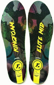 Footprint Kingfoam Elite Quantum Heel Black Camo/yellow Mid 5mm Toe/7mm Heel Insoles Medium (5-105)