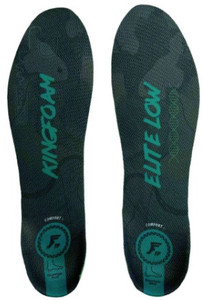 Footprint Kingfoam Elite Quantum Heel Black Camo/green Thin 3mm Toe/5mm Heel Insoles Medium (5-10.5)