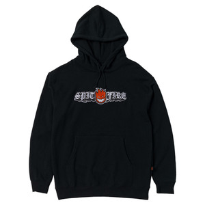 Spitfire Old E Drop Bighead Emb Black Hd/swt L - Skateboard Sweatshirt