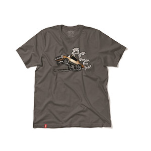 Ace Burnout Charcoal Ss M - Skateboard Tshirt