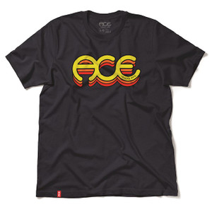 Ace Sunrise Navy Ss M - Skateboard Tshirt