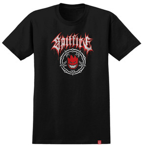 Spitfire Pentagram Drip Black Ss Xl - Skateboard Tshirt