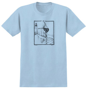 Anti-hero Ba By Lance Ringspun Light Blue Ss Xl - Skateboard Tshirt