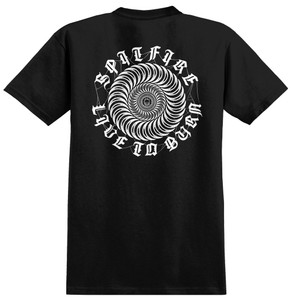 Spitfire Web Classic Black Ss Xl - Skateboard Tshirt