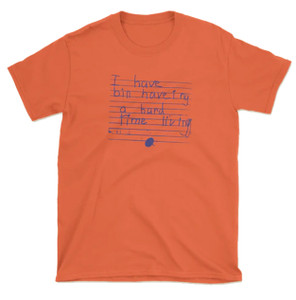 Tacky Joy Factory Hard Times Orange Ss L - Skateboard Tshirt