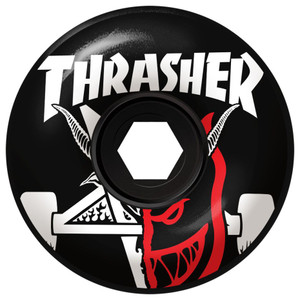 Spitfire 80hd Thrasher Thrash And Burn Classic Full Black 56mm 80d (set Of 4) - Skateboard Wheels