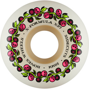 Bones X-formula Skull Berries V5 Sidecut 50mm 97a (set Of 4) - Skateboard Wheels
