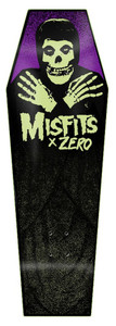 Zero Misfits Coffin Fiend Glow Shaped Deck 9.50 - Skateboard Deck