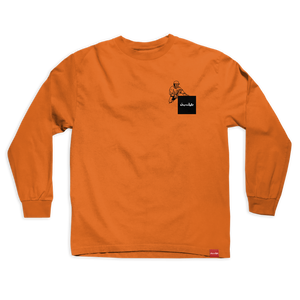 Chocolate Crete & Street Caltrans Orange Ls M - Longsleeve Shirt