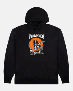Thrasher Sk8 Outlaw Black Hd/swt S - Skateboard Sweatshirt