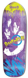 Madrid Bill Danforth Assorted Stains Reissue Shaped Deck 10.50 X 32.50 - Skateboard Deck