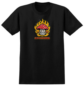 Spitfire Mushroom Bighead Black Ss S - Skateboard Tshirt