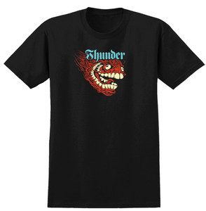 Thunder Screaming Grimple Black Ss L - Skateboard Tshirt