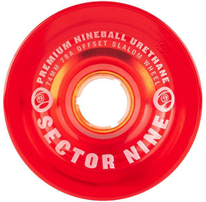 Sector 9 Nineball Red 74mm 78a (set Of 4) - Skateboard Wheels