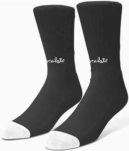 Chocolate Lost Chunk Socks Black - Skateboard Socks