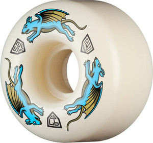 Powell Dragon Formula Blue Nano Rats Av4 52mm X 34mm 97a (set Of 4) - Skateboard Wheels (Set Of Four)