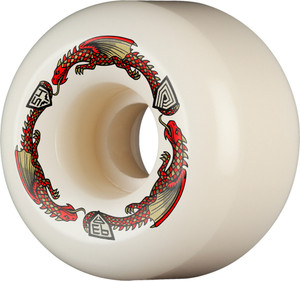 Powell Dragon Formula Red A2 54mm X 39mm 93a (set Of 4) - Skateboard Wheels (Set Of Four)