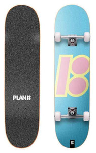 Plan B Team Slanted Og Blue Complete 8.125 - Complete Skateboard