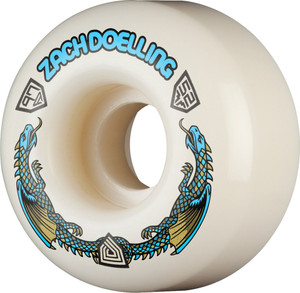 Powell Dragon Formula Blue Zach Doelling V1 52mm X 31mm 97a (set Of 4) - Skateboard Wheels