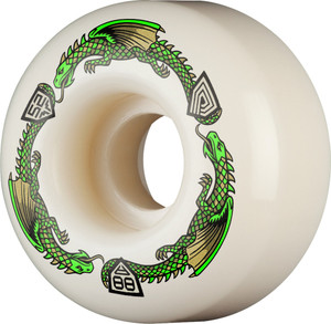 Powell Dragon Formula Green V1 52mm X 31mm 88a (set Of 4) - Skateboard Wheels