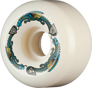 Powell Dragon Formula Blue Ratbones Ii 58mm X 33mm 97a (set Of 4) - Skateboard Wheels