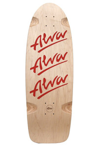Alva Tri-logo Pig Red Shaped Wheel Wells Deck 10.0 X 30.0 - Skateboard Deck