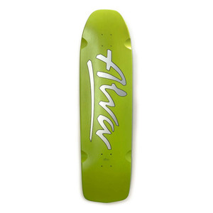 Alva Short Stuff Neon Yellow Shaped Wheel Wells Deck 10.0 X 36.25 - Skateboard Deck