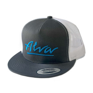 Alva Og Logo Mesh Snapback Hat Grey/white - Skateboard Hat