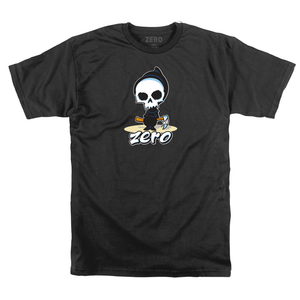 Zero Lil Reaper Black Ss M - Skateboard Tshirt