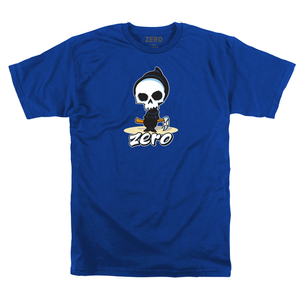Zero Lil Reaper Royal Blue Ss L - Skateboard Tshirt