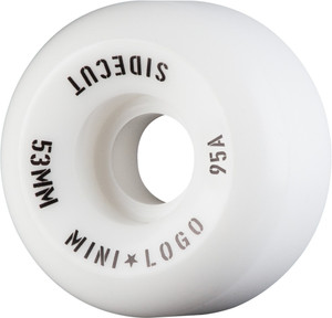 Mini Logo Hybrid Sidecut White 53mm 95a (set Of 4) - Skateboard Wheels