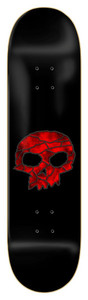 Zero Team Single Skull Stained Glass Deck 8.50 - Skateboard Deck