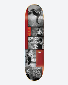 Dgk X Bruce Lee Legend Red Foil Deck 8.5 - Skateboard Deck