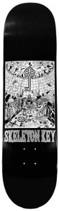 Skeleton Key Team Council Of Rad Ii Black Deck 8.50 - Skateboard Deck