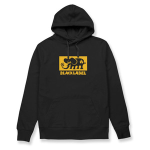 Black Label Elephant Block Black Hd/swt Xl - Skateboard Sweatshirt