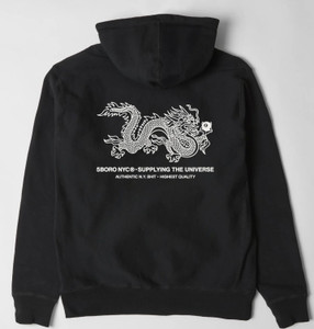 5 Boro 5ball Dragon Black Hd/swt M - Skateboard Sweatshirt