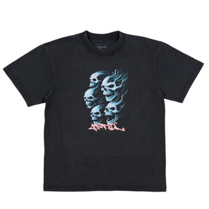 April Dead Vintage Black Ss L - Skateboard Tshirt