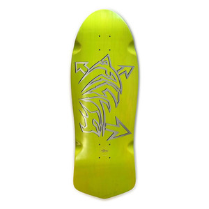 Alva Dolphin Green Shaped Wheel Wells Deck 11.125 X 30.75 - Skateboard Deck