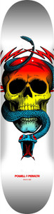 Powell Mcgill Skull & Snake Yellow Fade/white Deck 8.5 - Skateboard Deck