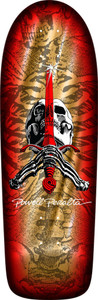 Powell Og Rodriguez Skull & Sword Gold Foil Shaped Deck 10.0 X 30.0 - Skateboard Deck