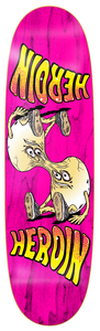 Heroin Team Merged Egg Shaped Deck 8.88 - Skateboard Deck