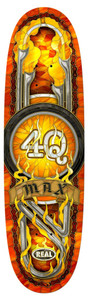 Real Max 4q Cathedral Shaped Deck 9.10 - Skateboard Deck