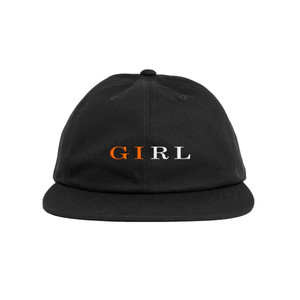 Girl Serif Snapback Hat Black - Skateboard Hat
